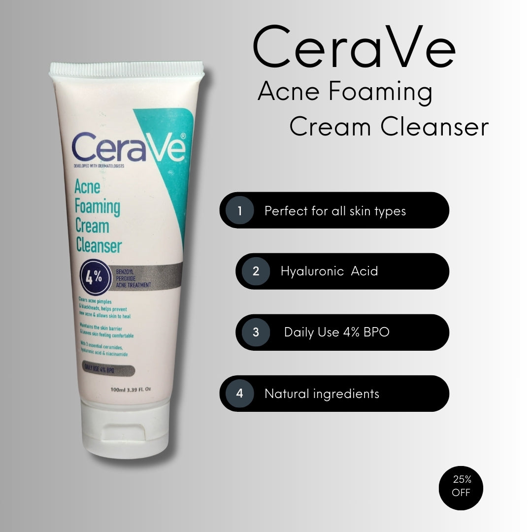 CeraVe Acne Foaming Cream Cleaner