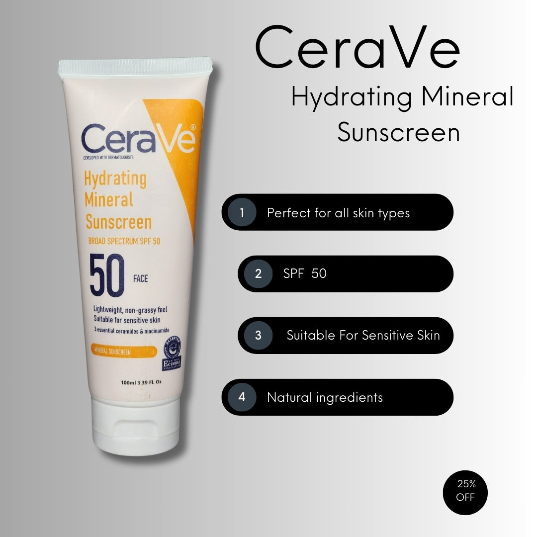 CeraVe Hydrating Mineral Sunscreen